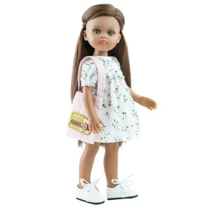 White Floral Dress & Bag