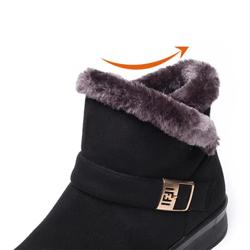 Winter Women Plush Warm Ankle Snow Boots