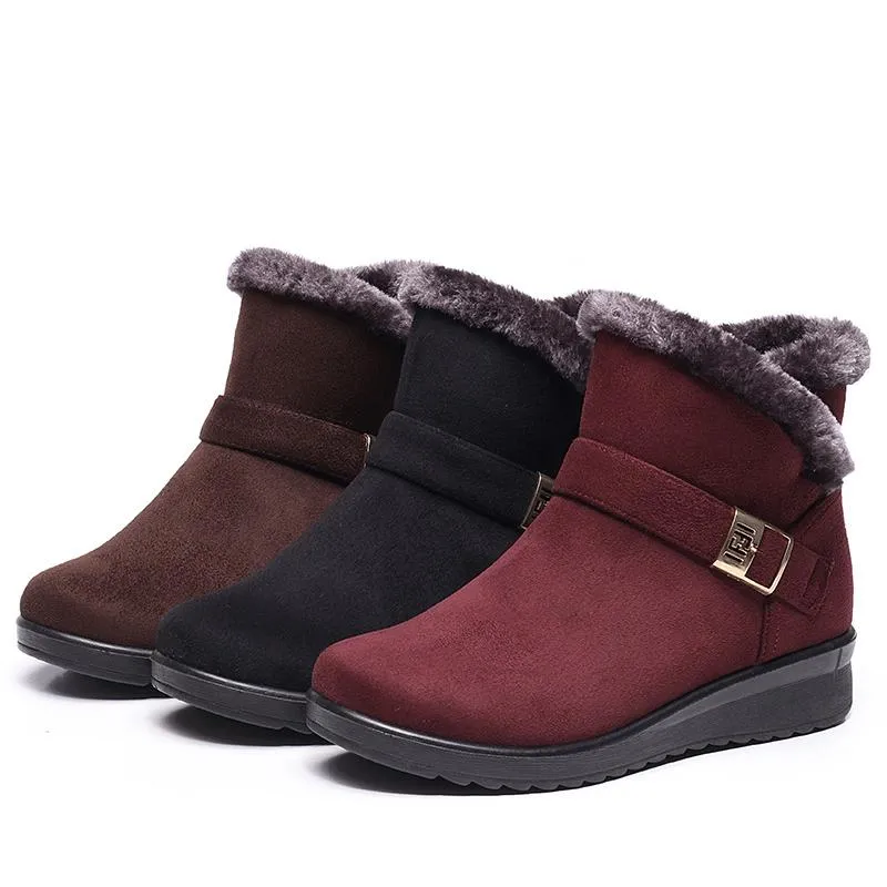 Winter Women Plush Warm Ankle Snow Boots