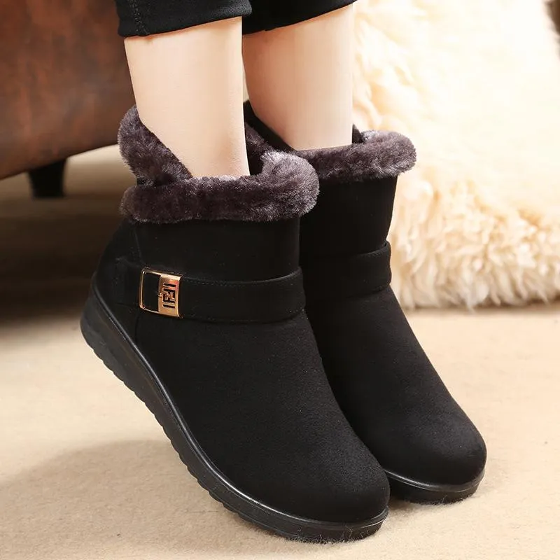Winter Women Plush Warm Ankle Snow Boots