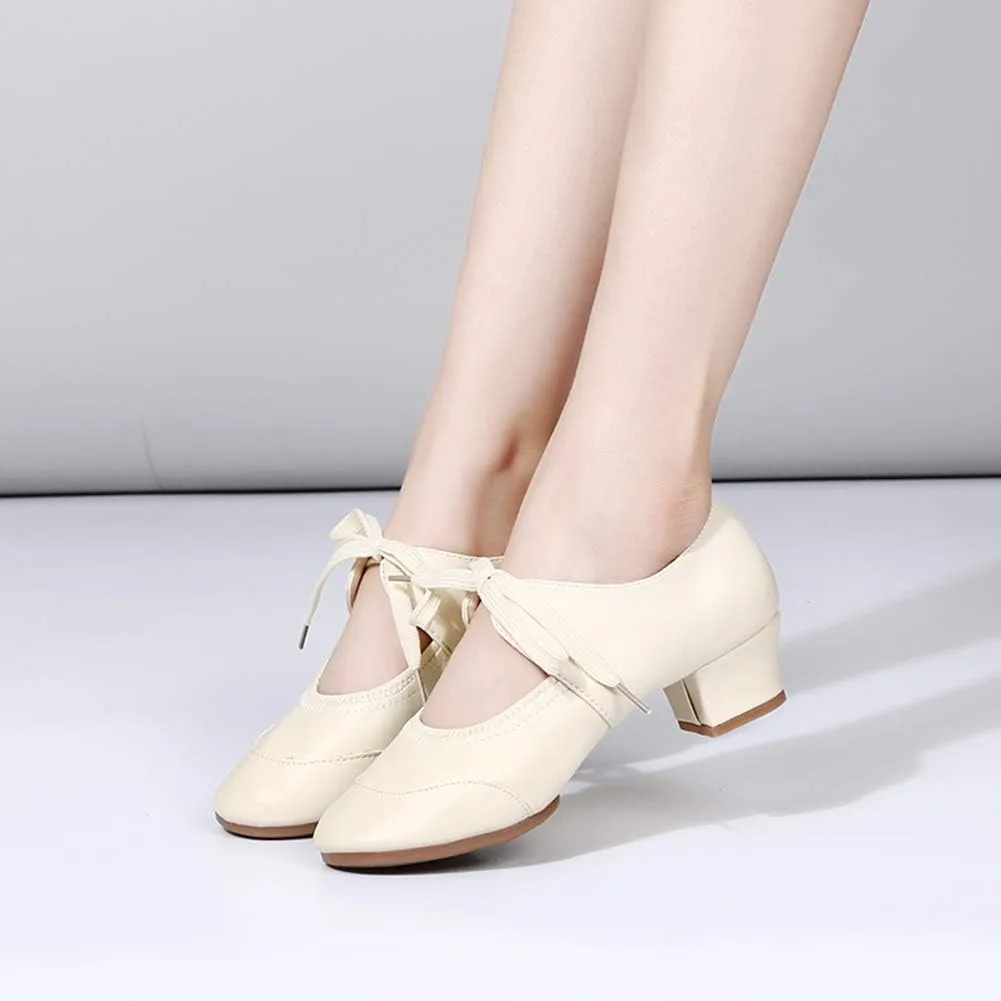Women's Latin Dance Shoes Ballroom Dance Practice Performance Shoes Model 215