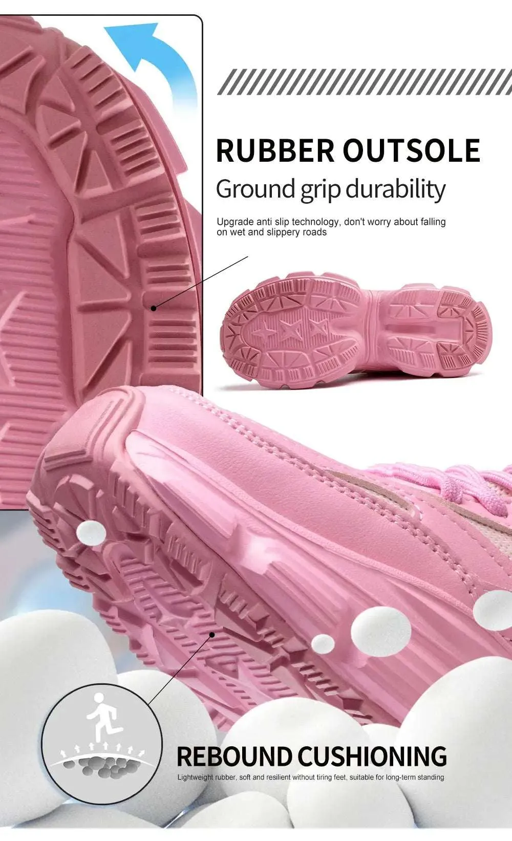 Women's Lightweight Steel Toe Sneakers – Breathable, Slip-Resistant Safety Shoes