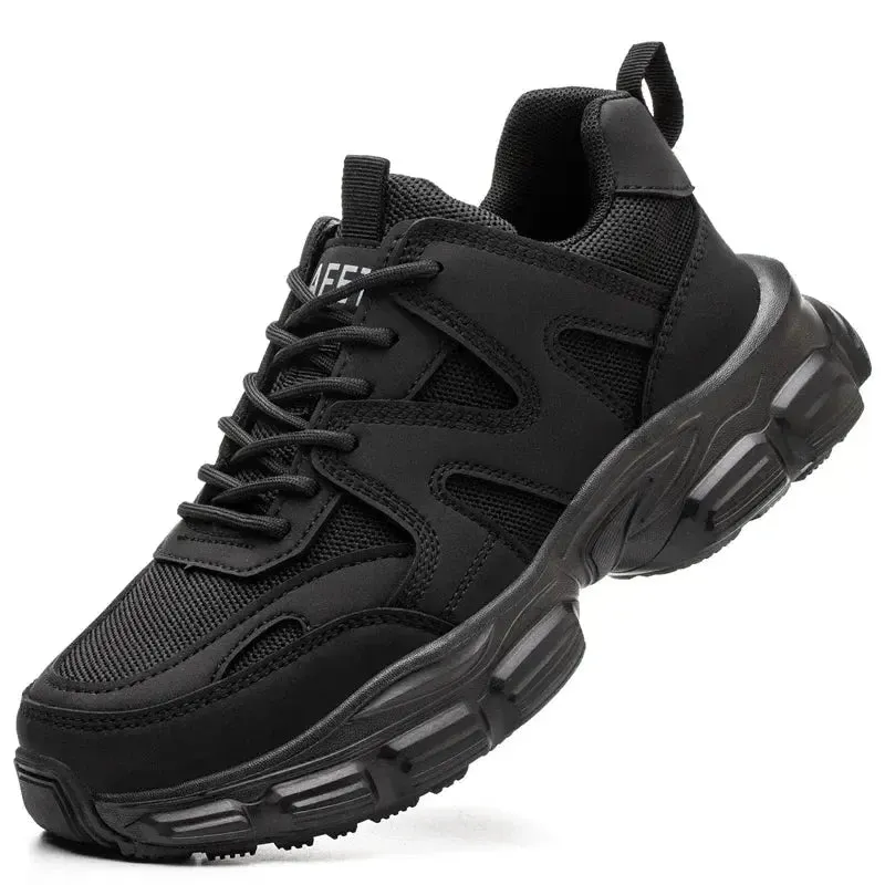 Women's Lightweight Steel Toe Sneakers – Breathable, Slip-Resistant Safety Shoes
