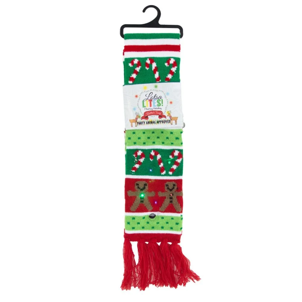 Xmas Bulb Light Up SCARF