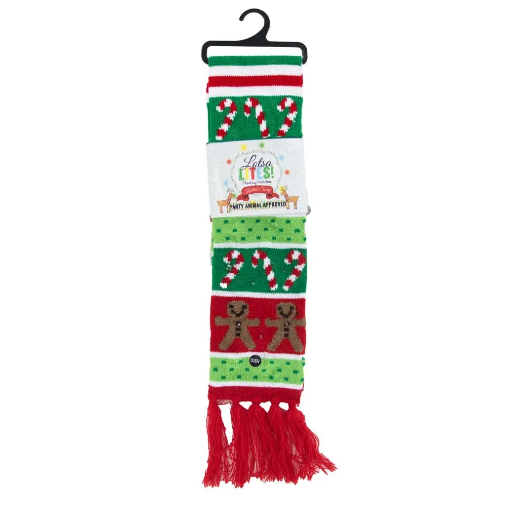 Xmas Bulb Light Up SCARF